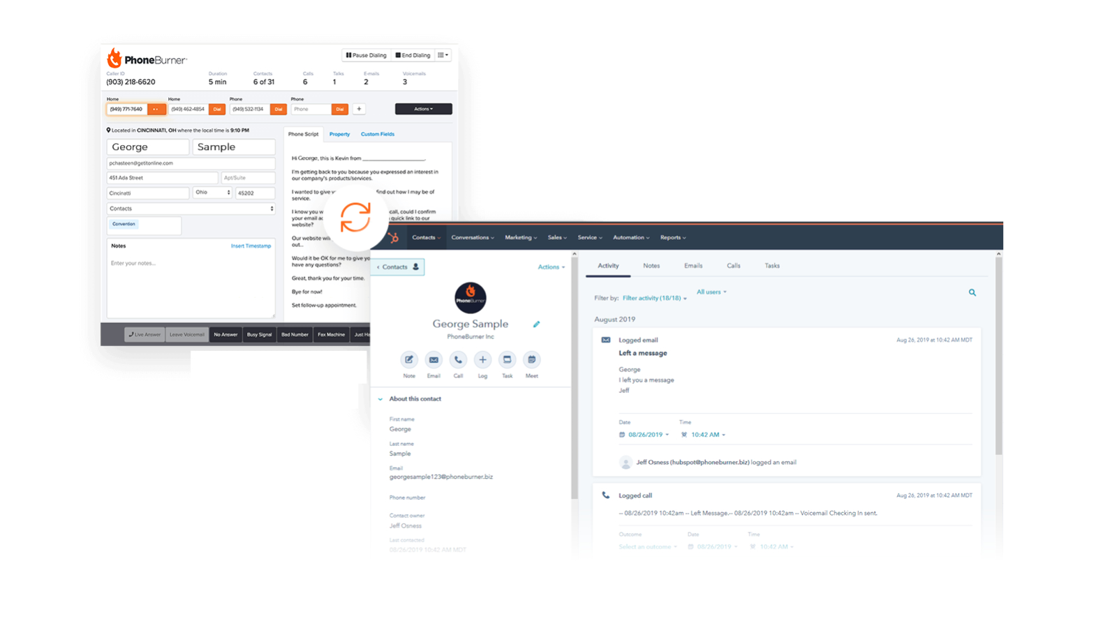 PhoneBurner HubSpot Integration Connect Them Today